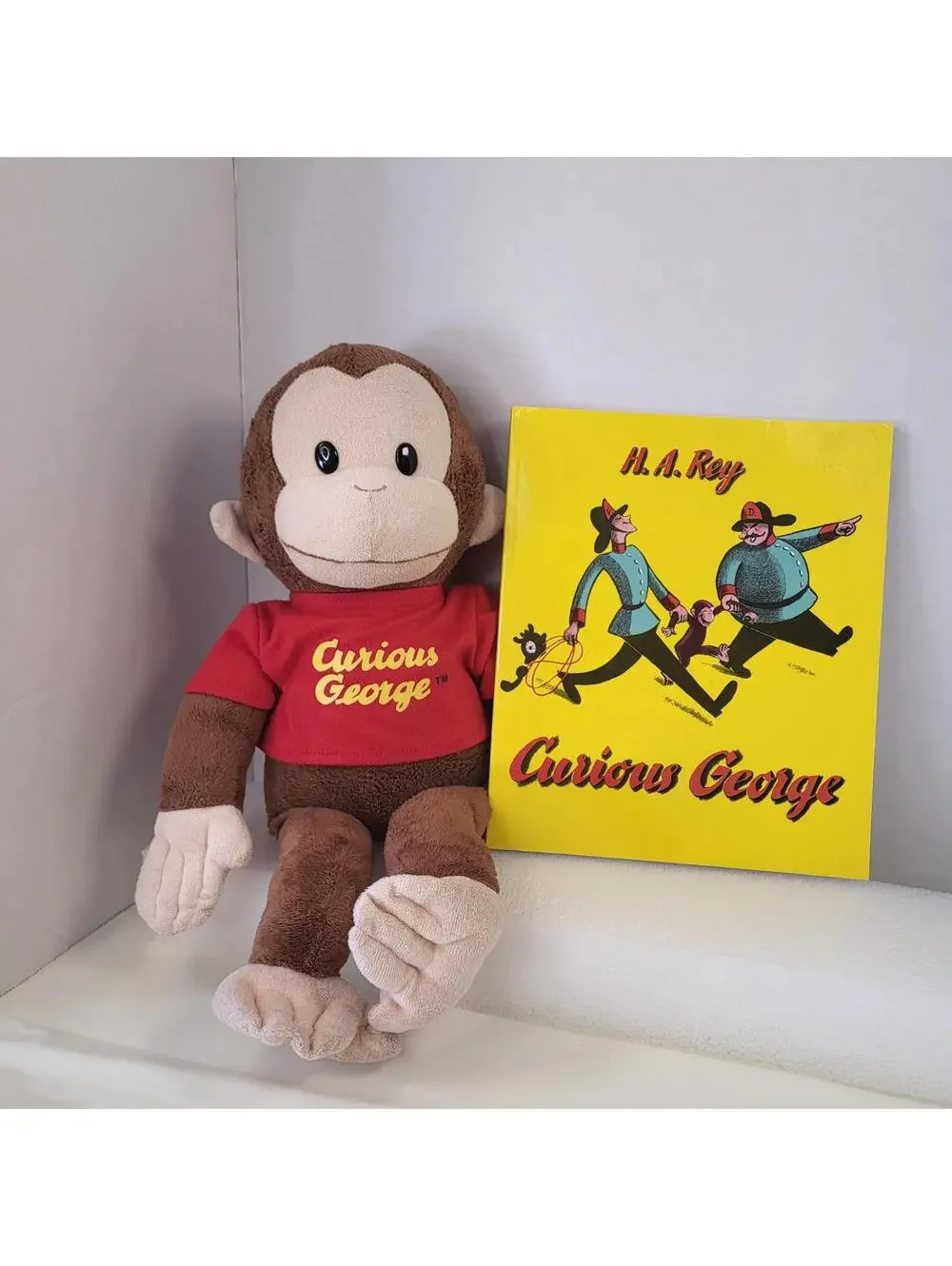 Curious George shirt removable bundle plush flawed 16